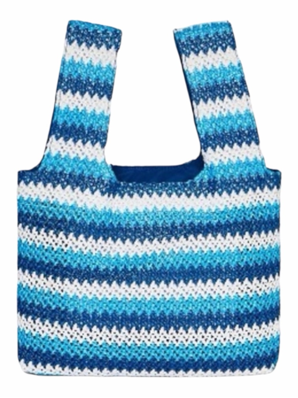 Future Collective LIMITED EDITION Blue & White Chevron Print Striped